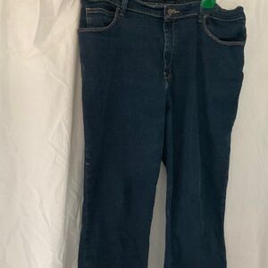 Lee Dark Blue Relaxed Fit Jeans size 18 Short
